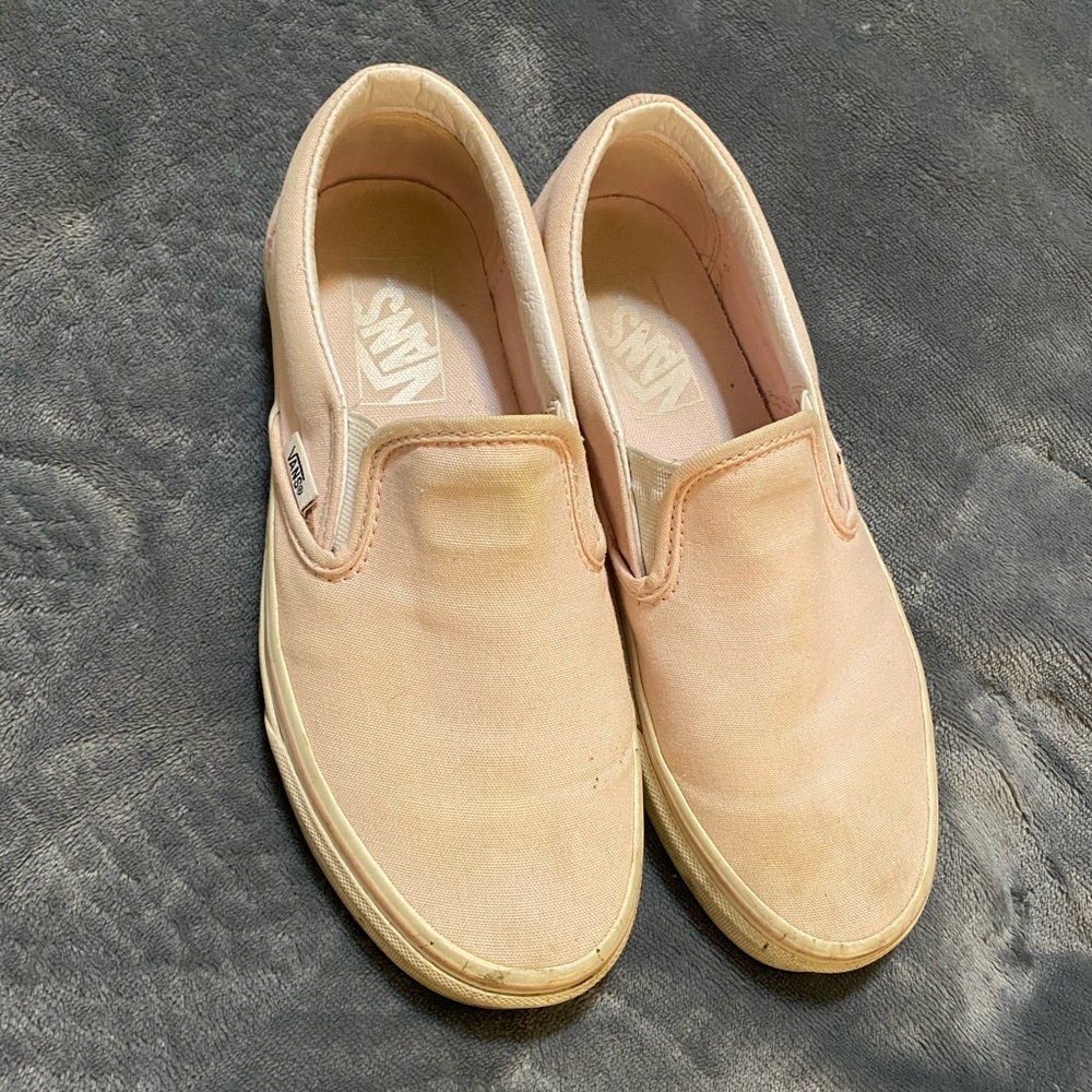Woman’s vans slip on pink sneakers